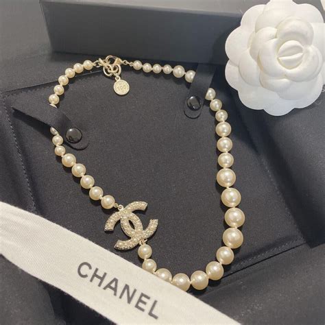 chanel 100th anniversary necklace|Chanel crochet necklace.